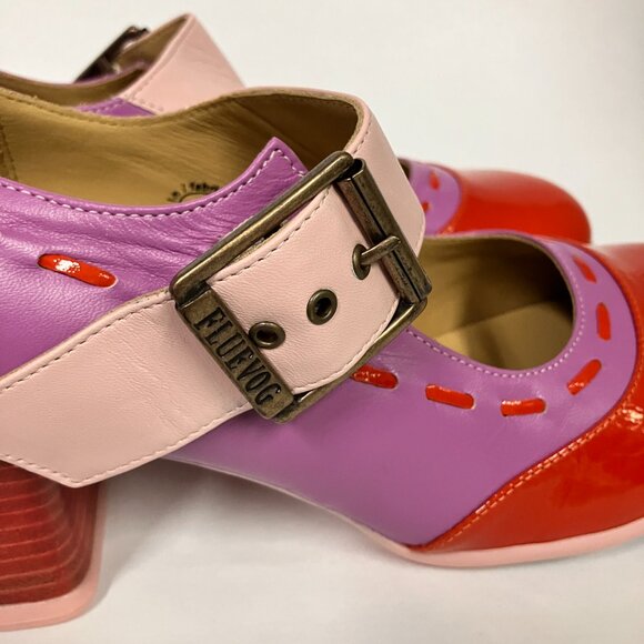 *BRAND NEW* Fluevog 2021 Operetta DR. HENRY, Purple/Red, Size 9.5 (best for 9)! - Picture 7 of 14